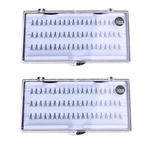 120 Faux Cils Eyelashes Individuels Extension Noir 14mm on Productcaster.