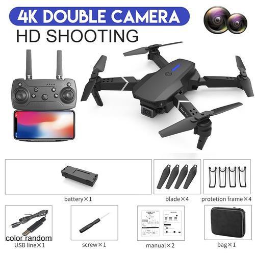 E88pro Rc Drone 4k Professinal Avec 1080p Grand Angle Hd Caméra Pli... on Productcaster.