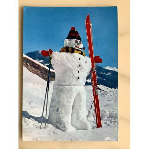 Monsieur Le Bonhomme De Neige Carte Postale on Productcaster.