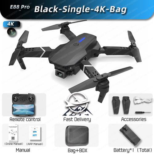 Drone Rc Professionnel E88pro 4k Avec Caméra Hd Grand Angle 1080p,H... on Productcaster.