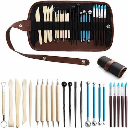 Céramique et poterie Outil de Poterie, 24 Pcs Kit Outils de Sculptu... on Productcaster.