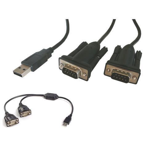 Convertisseur RS232 vers USB - 2 PORTS INDEPENDANTS CHIPSET PROLIFI... on Productcaster.