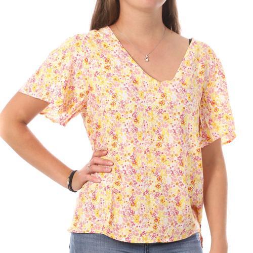 Top Imprimé Blanc/Jaune Femme Vero Moda Swf on Productcaster.