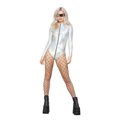 Body Costume De Miss Whiplash Holographic Femmes on Productcaster.