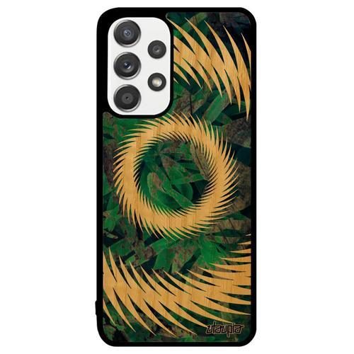 Coque Pour A33 Vrai Bois Silicone Mandala Fond Case Sm-A336 Rigide ... on Productcaster.