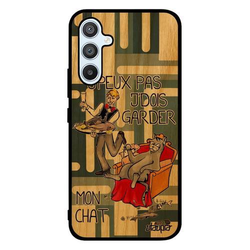 Coque Silicone Pour Galaxy A54 Bois Humour J'peux Pas J'dois Garder... on Productcaster.