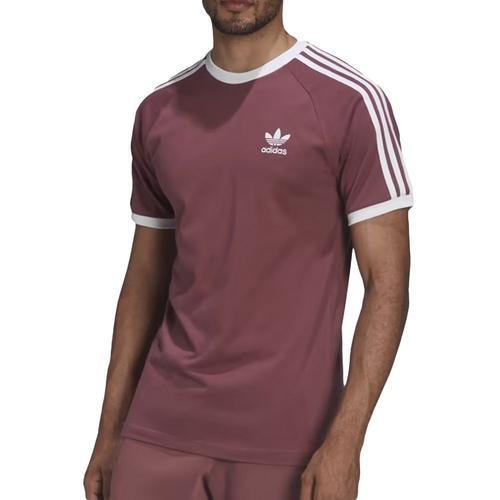 T-Shirt Bordeaux Homme Adidas 3-Stripes on Productcaster.