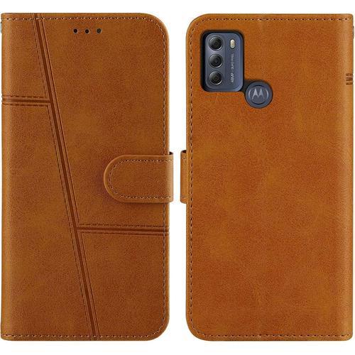 Coque Pour Motorola Moto G50 4g, Housse En Cuir Rabat Portefeuille ... on Productcaster.