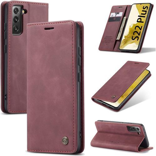 Coque Pour Samsung Galaxy S22 Plus 5g, Premium Pu Portefeuille Étui... on Productcaster.