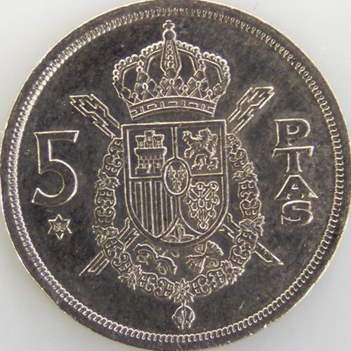 Juan Carlos I 5 Pesetas Cuivre-Nickel Ttb 1975 80 Espagne - Pièce D... on Productcaster.