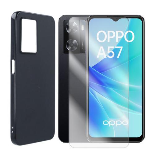 Coque De Protection Souple Silicone Noir + Verre Trempé Pour Oppo A... on Productcaster.