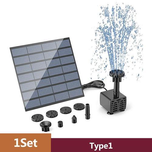 Kit De Panneau D'alimentation De Pompe De Fontaine Solaire,6 Buses ... on Productcaster.