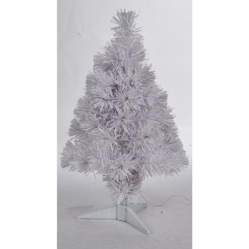 Sapin De Noël Blanc Fibre Optique Multicolore 60 Cm - Électrique - ... on Productcaster.