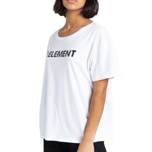 T-Shirt Blanc Femme Element Logo Ss W on Productcaster.