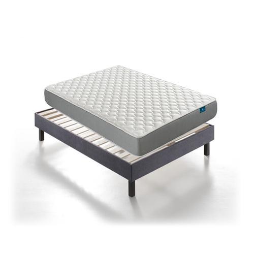 Ensemble 160x200 Matelas + Sommier Kit, Mousse Et Accueil Mémoire D... on Productcaster.