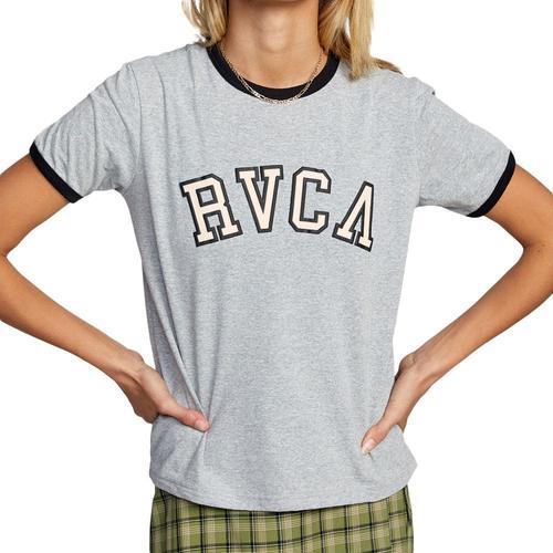 T-Shirt Gris Femme Rvca University Ss on Productcaster.