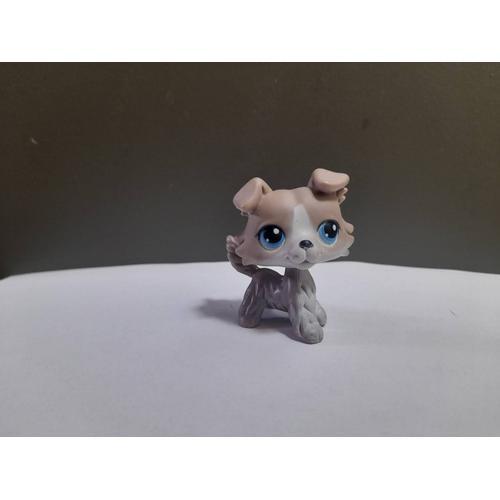 Figurine Lps Petshop Dog / Chien Colley Couleur Gris Blanc - Yeux B... on Productcaster.