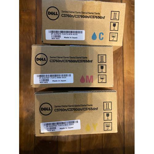 Dell Cartouche Toner C3760n/C3760dn/C3765dnf Yellow Cyan Magenta on Productcaster.