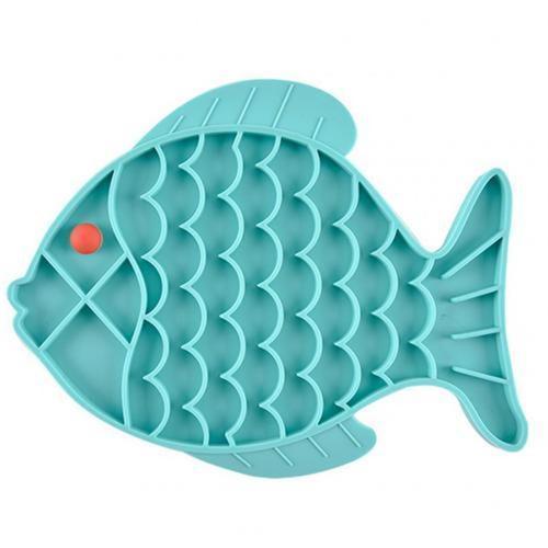 Tapis À Lécher En Silicone En Forme De Poisson Bol D'alimentation L... on Productcaster.