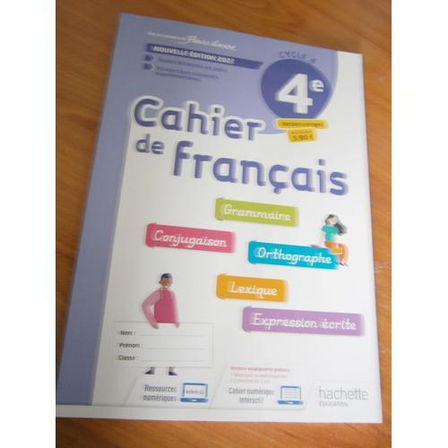 Cahier De Français 4è Cycle 4 Hachette Éducation on Productcaster.