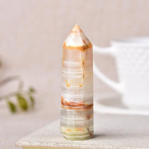 Tour De Point De Cristal De Charbon Naturel,Quartz Rose,Pierre De G... on Productcaster.