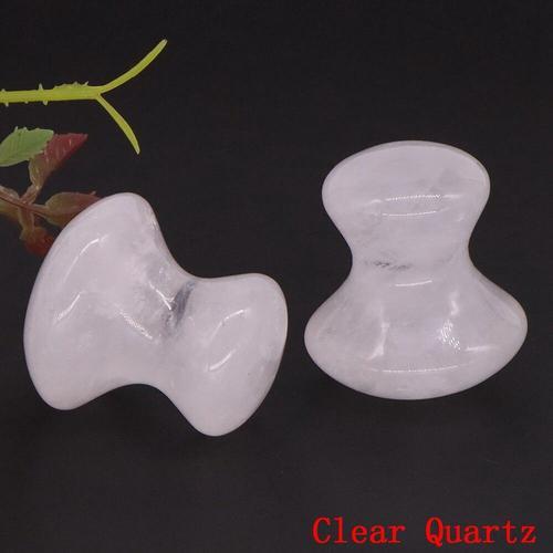 Pierre Gua Sha En Cristal De Quartz Rose Naturel,Massage Facial Plu... on Productcaster.