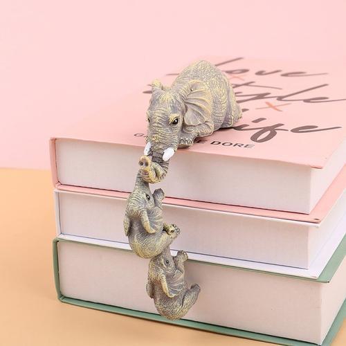 Statue d'éléphant en résine pour la maison, serre-livres créatif, é... on Productcaster.