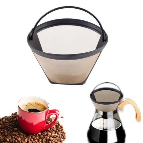 2 PCS Filtre Cafetiere en Acier Doré 304 12cm 100 Mailles Filtre à ... on Productcaster.