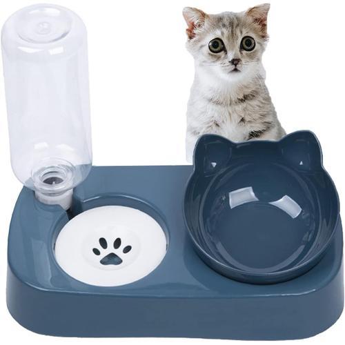 Gamelles Pour Chat,Bols Pour Animaux,2 In 1 Distributeur De Nourrit... on Productcaster.