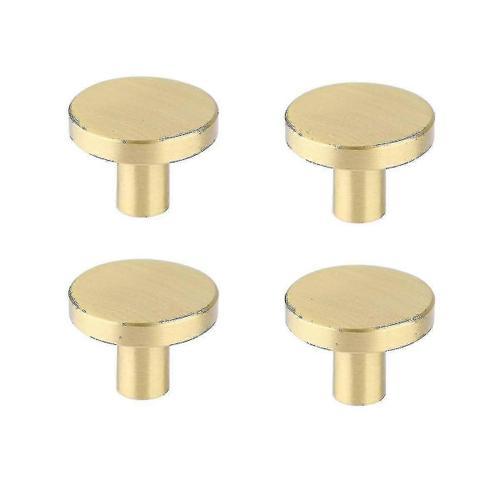 4 Pcs Boutons d¿armoire ronds, Boutons de commode en laiton massif ... on Productcaster.