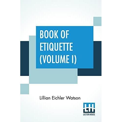 Book Of Etiquette (Volume I) on Productcaster.