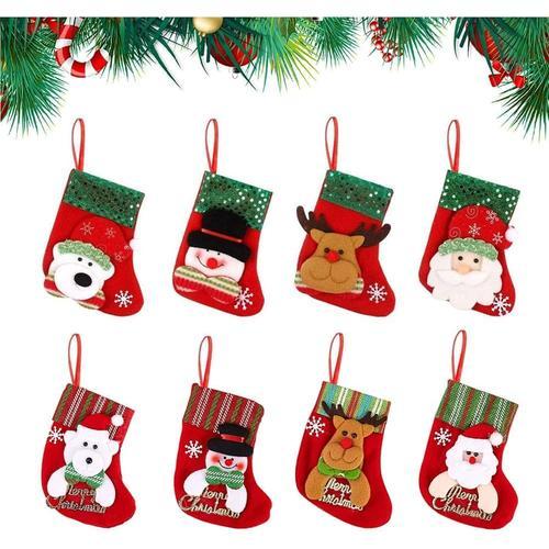 Chaussettes De Noël 8Pcs Bas De Noël Décoration Chaussette Chausset... on Productcaster.