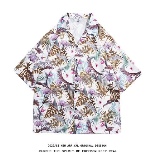 Commerce Extérieur Chemise A Fleurs Hawaiennes Hommes Rétro Décontr... on Productcaster.