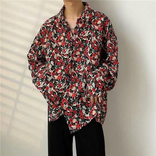 Chemise Florale Vintage De Style Thailandais A Manches Longues Homm... on Productcaster.