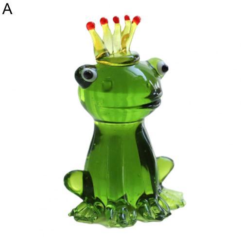 Statue de grenouille en verre, décoration exquise, Application larg... on Productcaster.