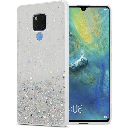 Etui Pour Le Huawei Mate 20 En Transparent Avec Paillettes Housse D... on Productcaster.