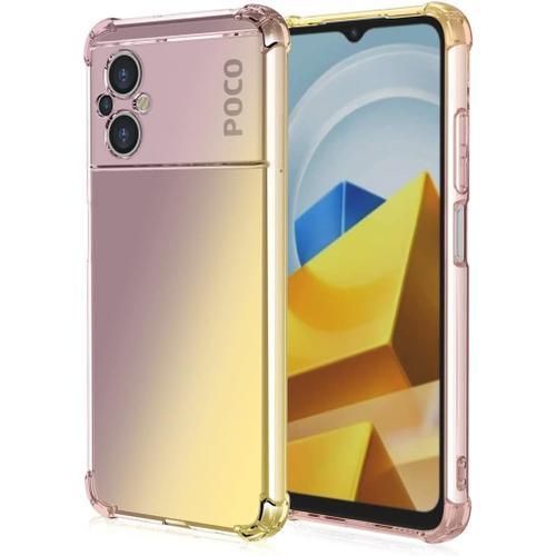 Coque En Coloré Pente Pour Xiaomi Poco M5, Translucide Tpu Silicone... on Productcaster.