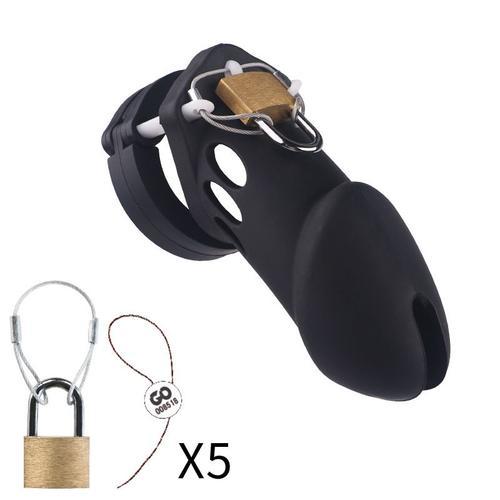 Dispositif De Chasteté Masculin En Silicone Souple, Cage À Bite, An... on Productcaster.