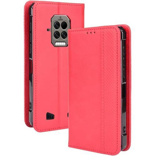 Rétro Coque Pour Doogee S86 S86 Pro Etui Portefeuille En Cuir Ferme... on Productcaster.