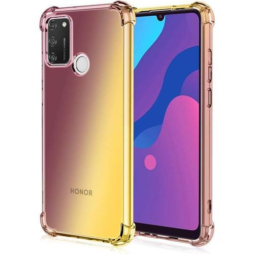 Souple Coque Pour Honor 9a Etui Dégradé De Couleur Transparent Tpu ... on Productcaster.