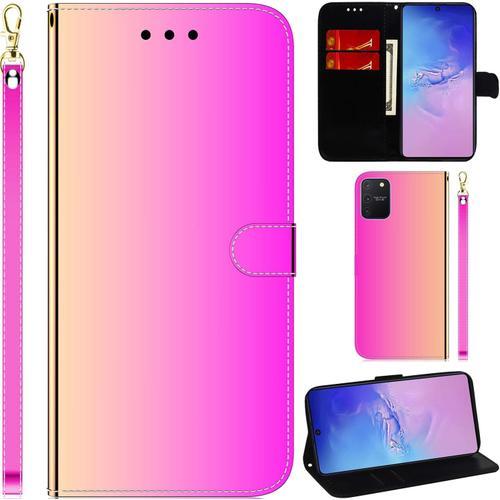 Miroir Coque Pour Samsung Galaxy S10 Lite/A91, Pu Cuir Flip Housse ... on Productcaster.