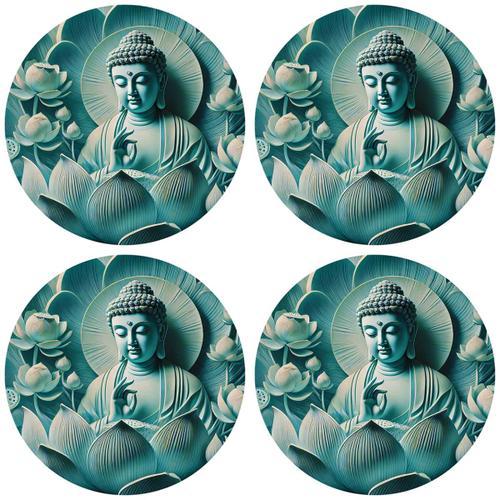 Set De 4 Dessous De Verres Sagesse De Bouddha Cbkreation on Productcaster.