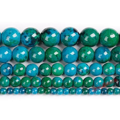 Perles D'amazonite Bleu Naturel 4 6 8 10 12 Mm,Gros Bijoux En Pierr... on Productcaster.