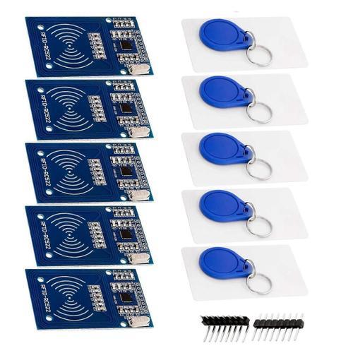 Kit RFID avec Lecteur, Puce et Carte 13.56 MHz SPI Compatible avec ... on Productcaster.