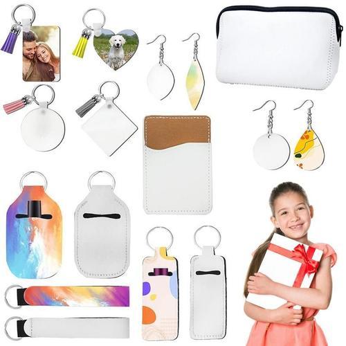 Porte-clés vierge à sublimation double face, ensemble de produits v... on Productcaster.