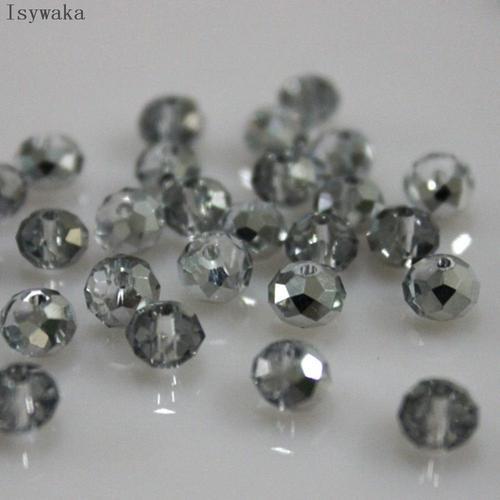 Isywaka-Perles De Verre Multicolores Blanches,Rondelles En Clip D'a... on Productcaster.