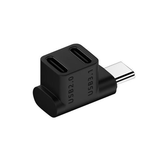 Adaptateur USB C 90 résistant 3.2 Type C 10Gbps 1 à 2 prolongateurs... on Productcaster.