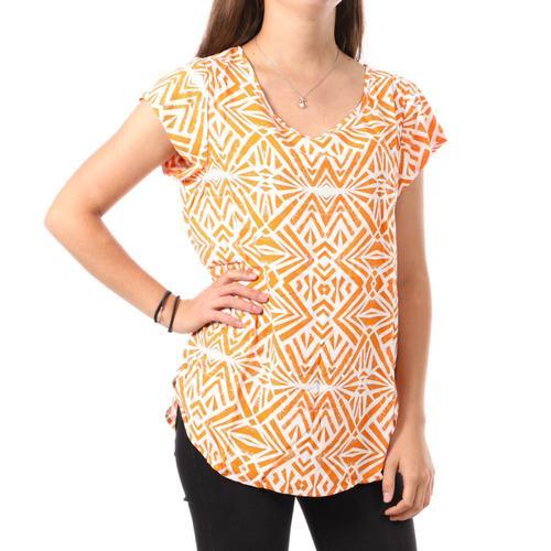 Top Orange À Motifs Femme Only Nova on Productcaster.