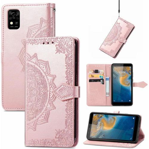 Coque Pour Zte Blade A31 Portefeuille Étui Housse En Cuir À Rabat A... on Productcaster.