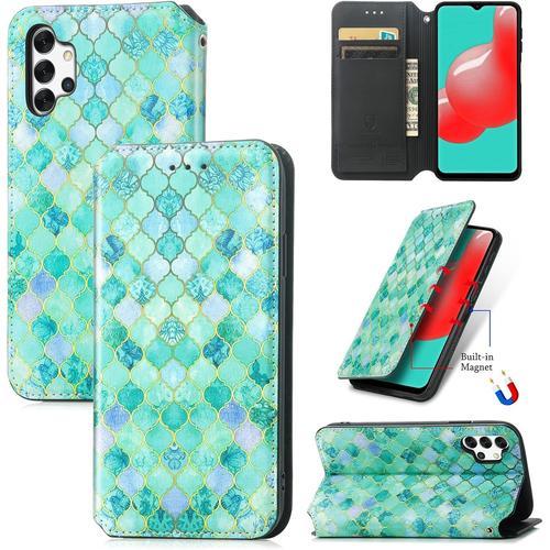 Coque Pour Samsung A32 5g, Ultra Mince Étui Housse En Cuir À Rabat ... on Productcaster.